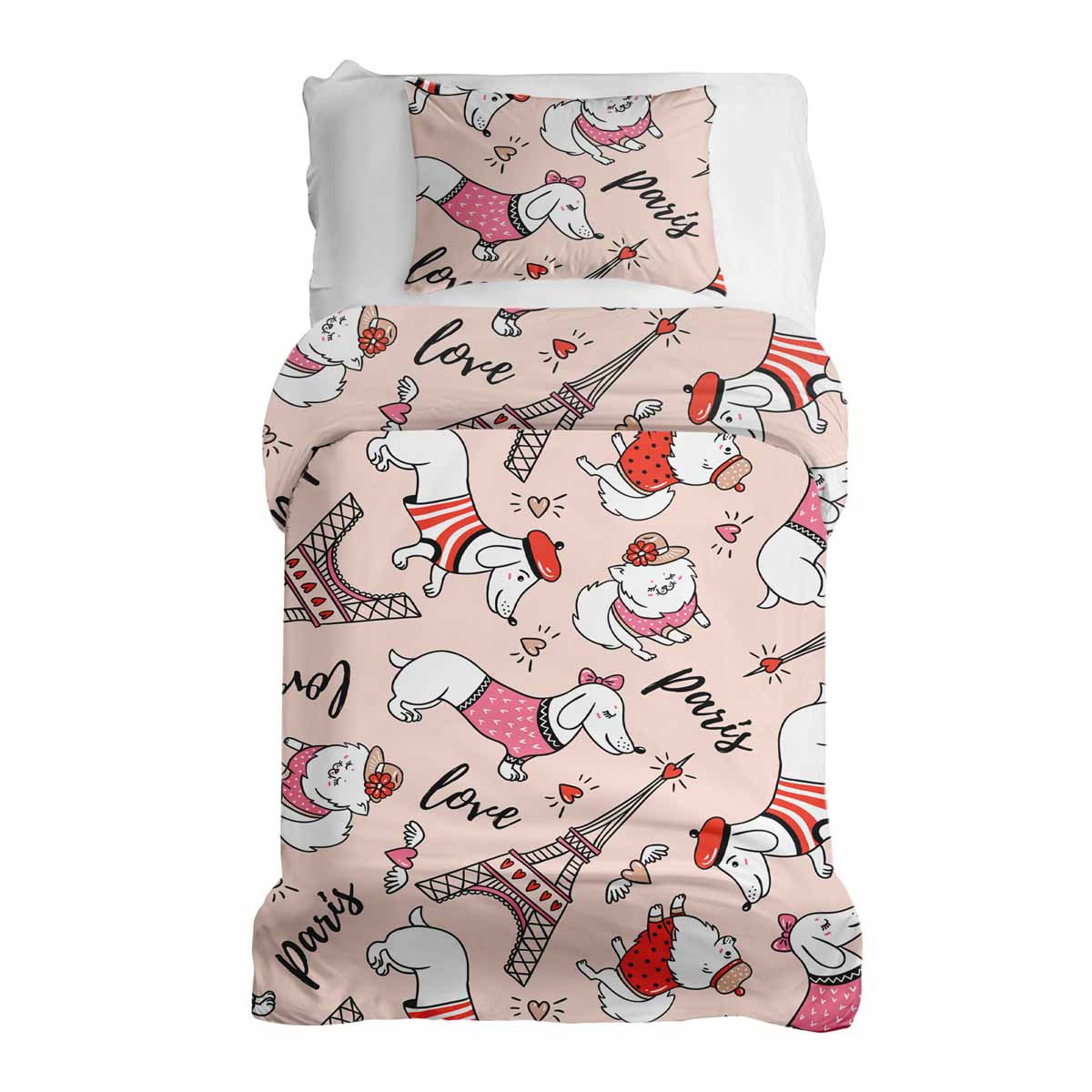 Set di biancheria da letto con coperta terapeutica per cani a Parigi