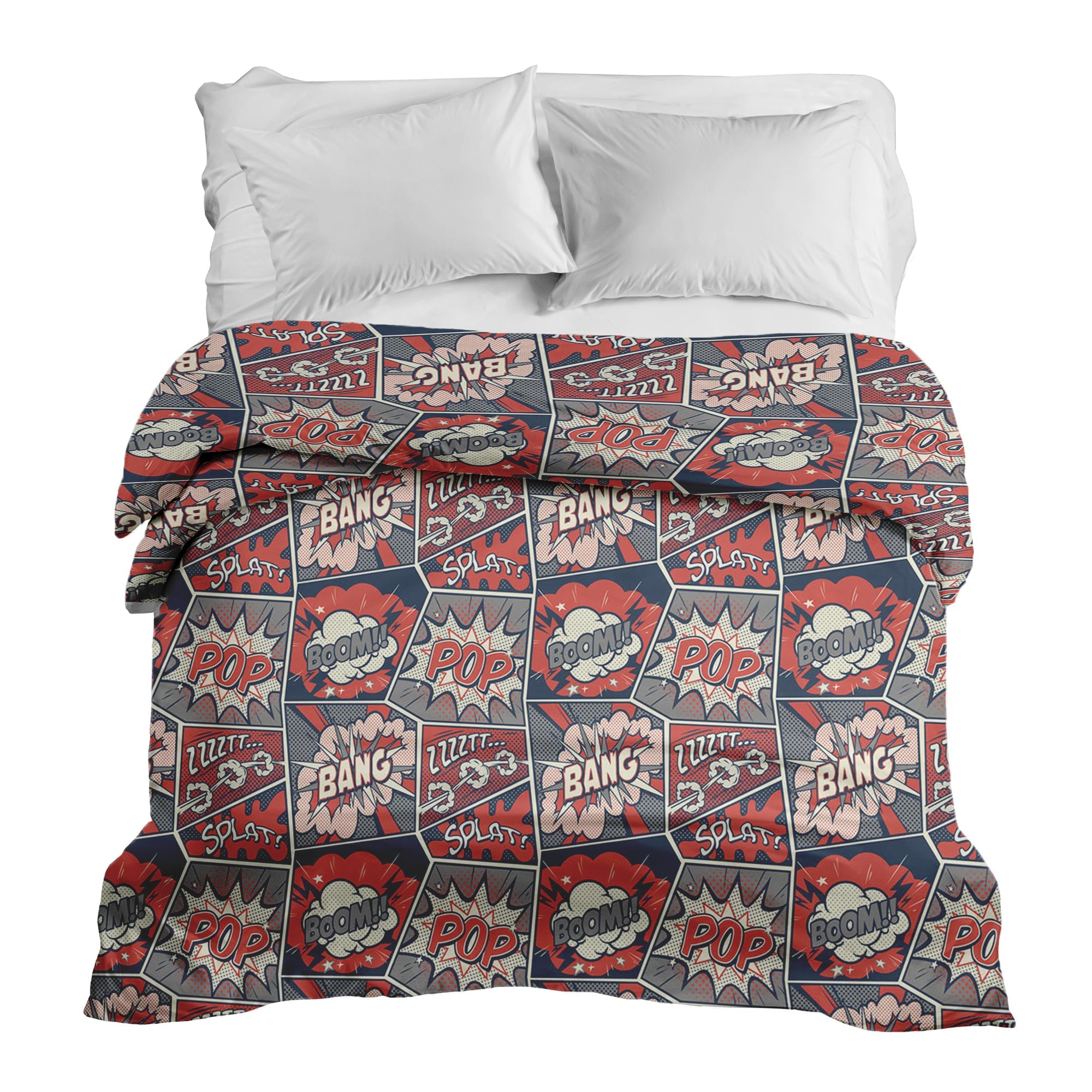 Coperta terapeutica originale - Rivestimento in cotone rosso con fumetto