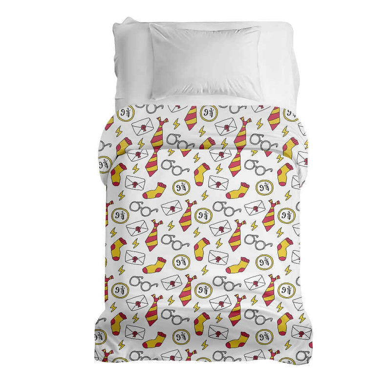 Coperta terapeutica originale - Rivestimento in cotone bianco Scuola di magia