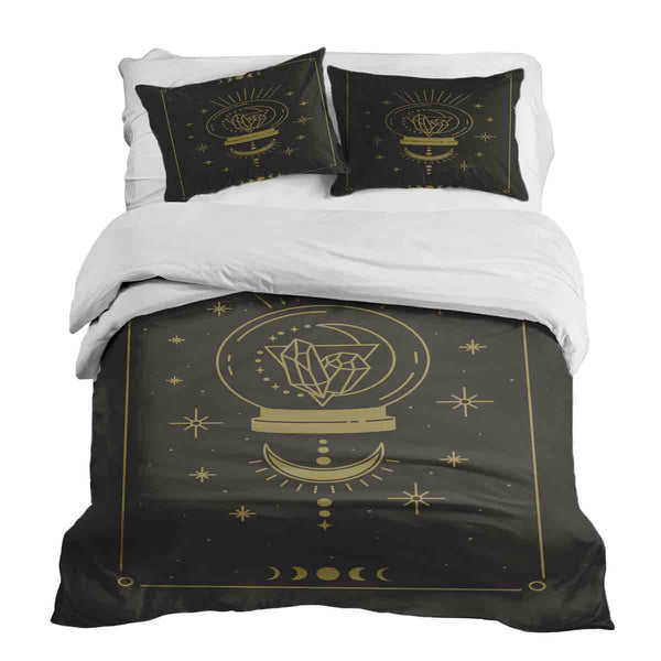 Set di biancheria da letto con coperta terapeutica e sfera di cristallo