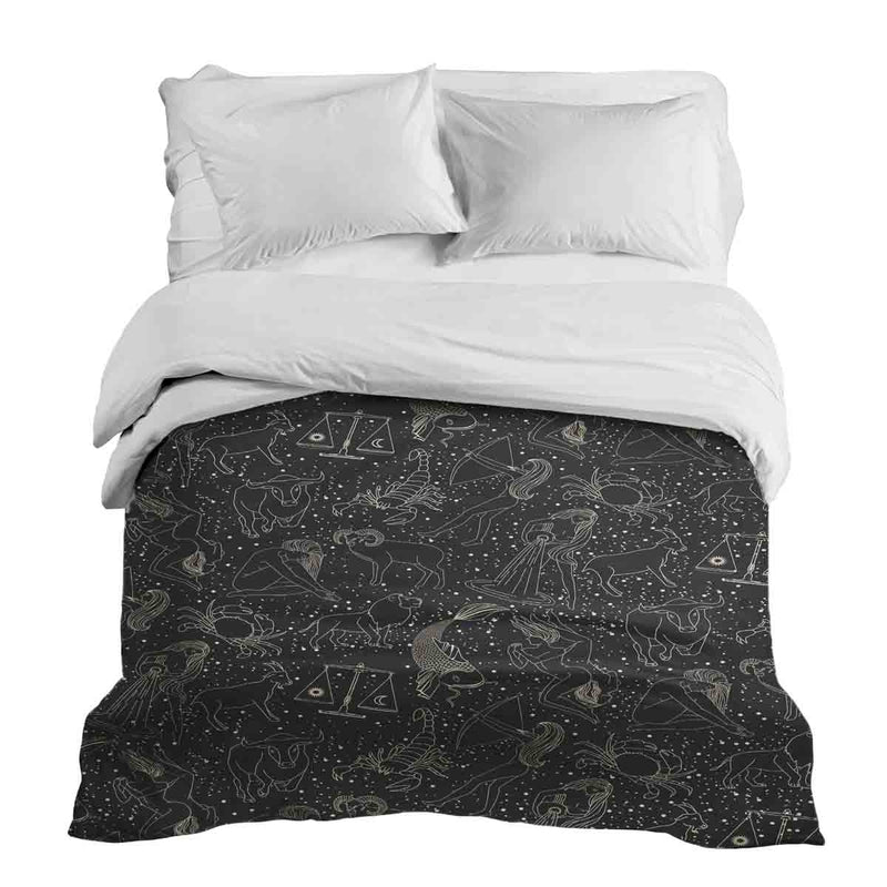 Coperta terapeutica originale - Rivestimento in cotone nero oroscopo