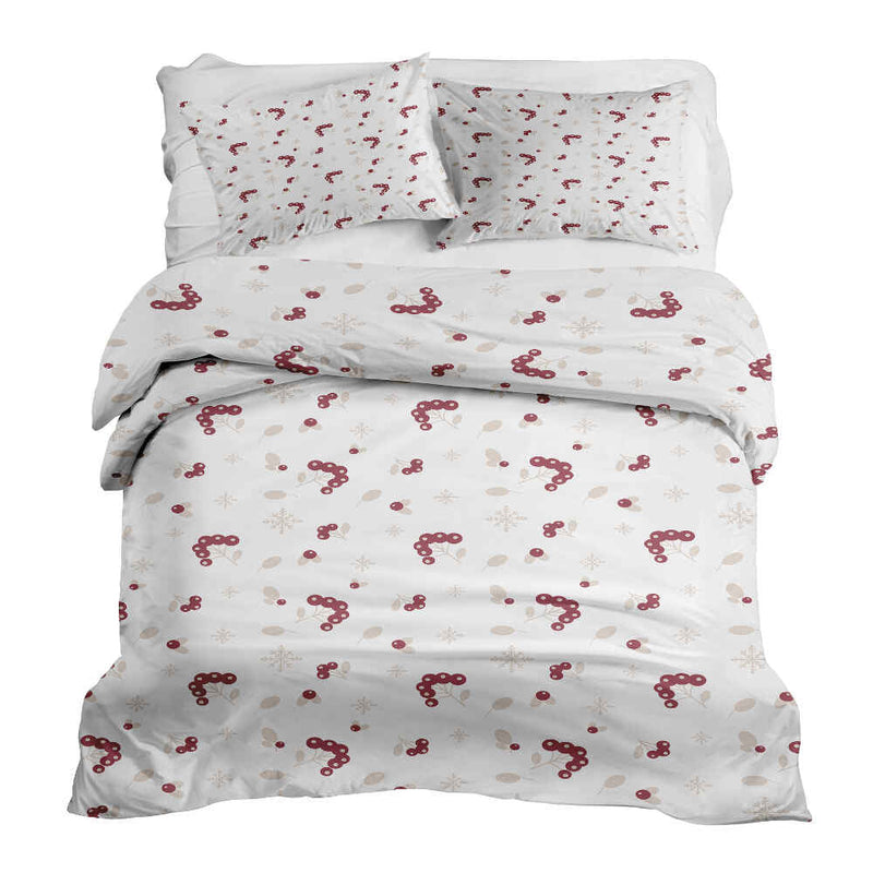 Set di biancheria da letto con coperta terapeutica e cespuglio di bacche