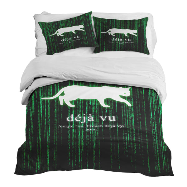 Set di biancheria da letto con coperta terapeutica verde Déjà-Vu