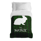 Coperta terapeutica originale - Rivestimento in cotone Matrix Code verde