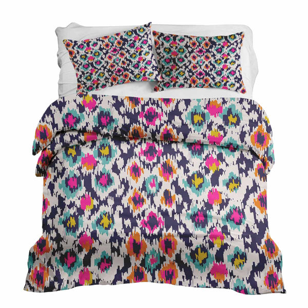 Set di biancheria da letto con coperta terapeutica colorata con stampa leopardata
