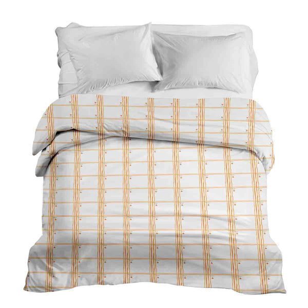 Coperta terapeutica originale - Rivestimento in cotone giallo a quadri