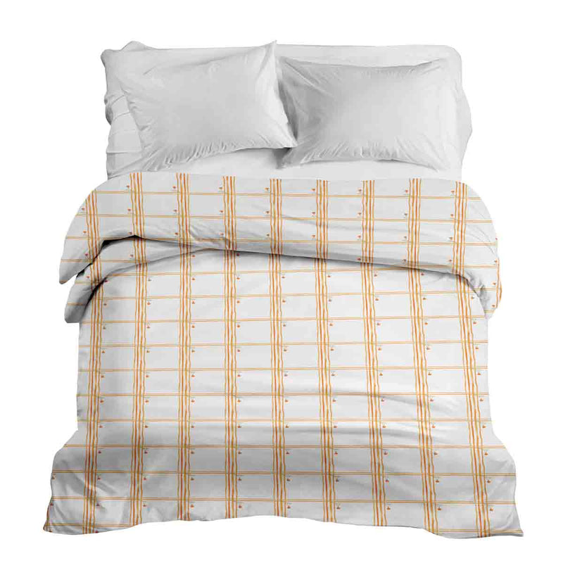 Coperta terapeutica originale - Rivestimento in cotone giallo a quadri