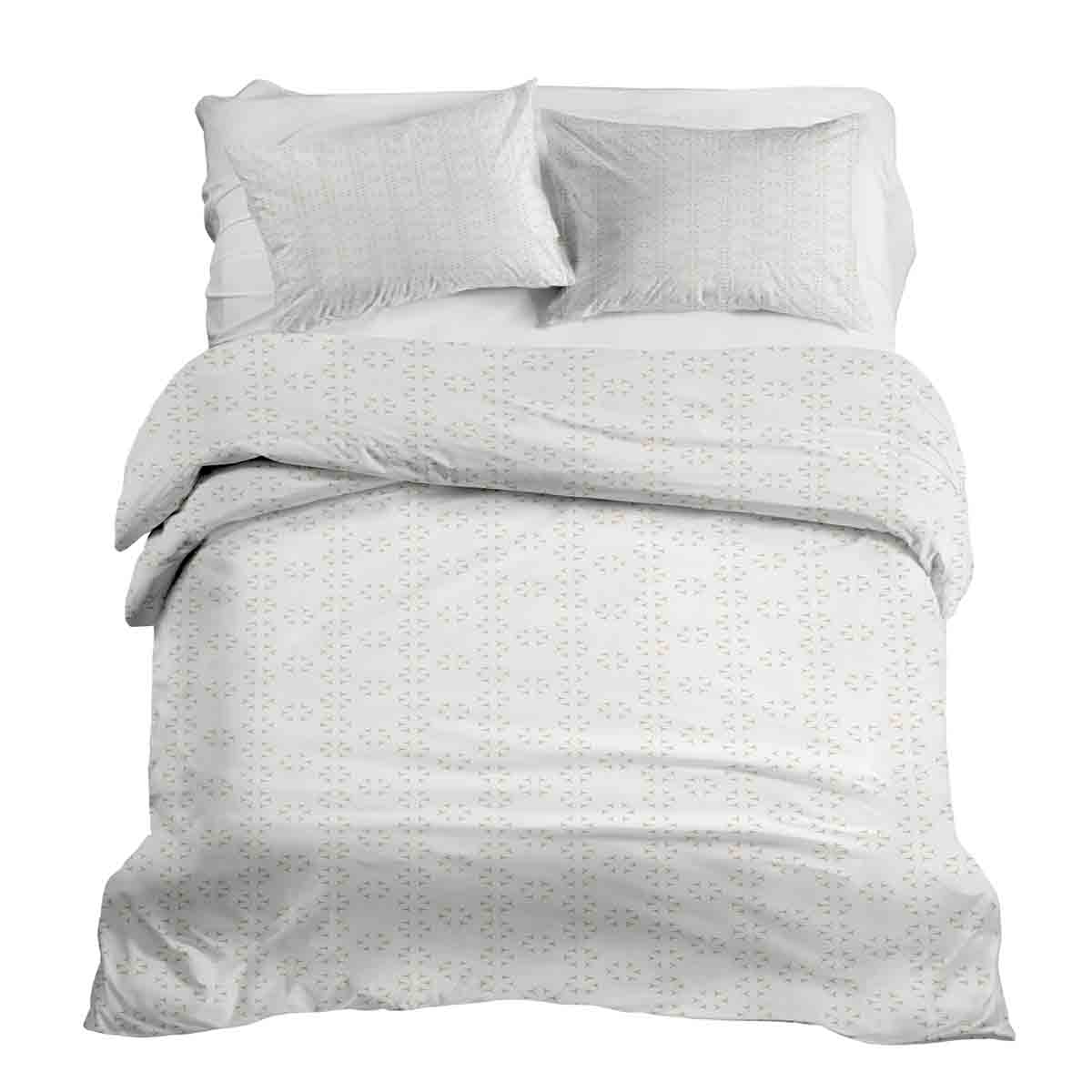 Set di biancheria da letto con coperte terapeutiche e soffioni astratti