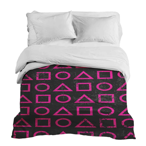 Coperta terapeutica originale - Rivestimento in cotone rosa forme Dalgona