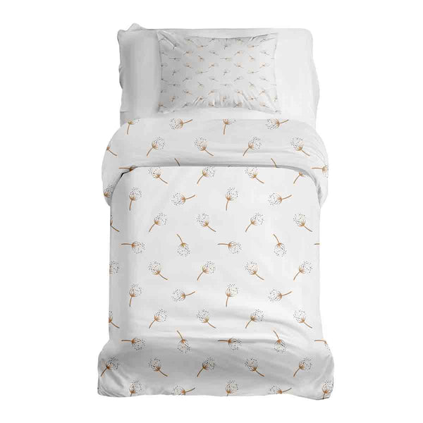 Set di biancheria da letto con coperte terapeutiche bianco con soffioni