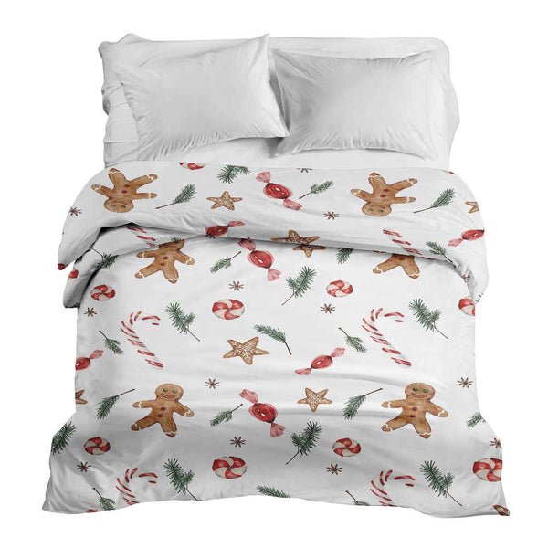 Coperta terapeutica originale - Rivestimento in cotone bianco tempo di Natale