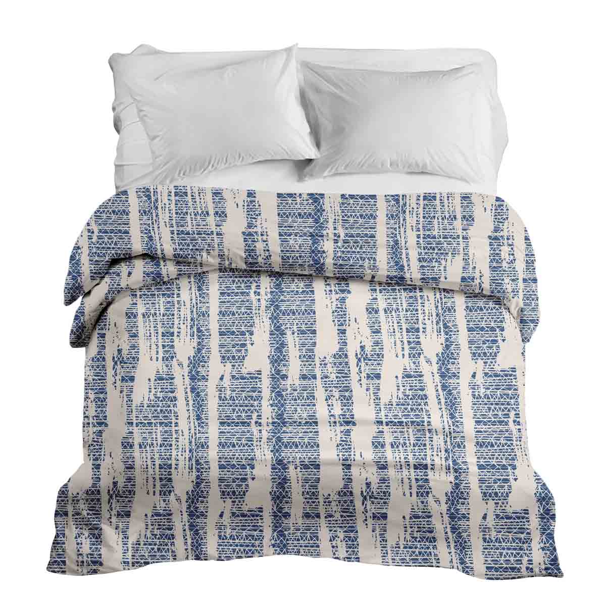 Coperta terapeutica originale - Rivestimento in cotone con motivo blu