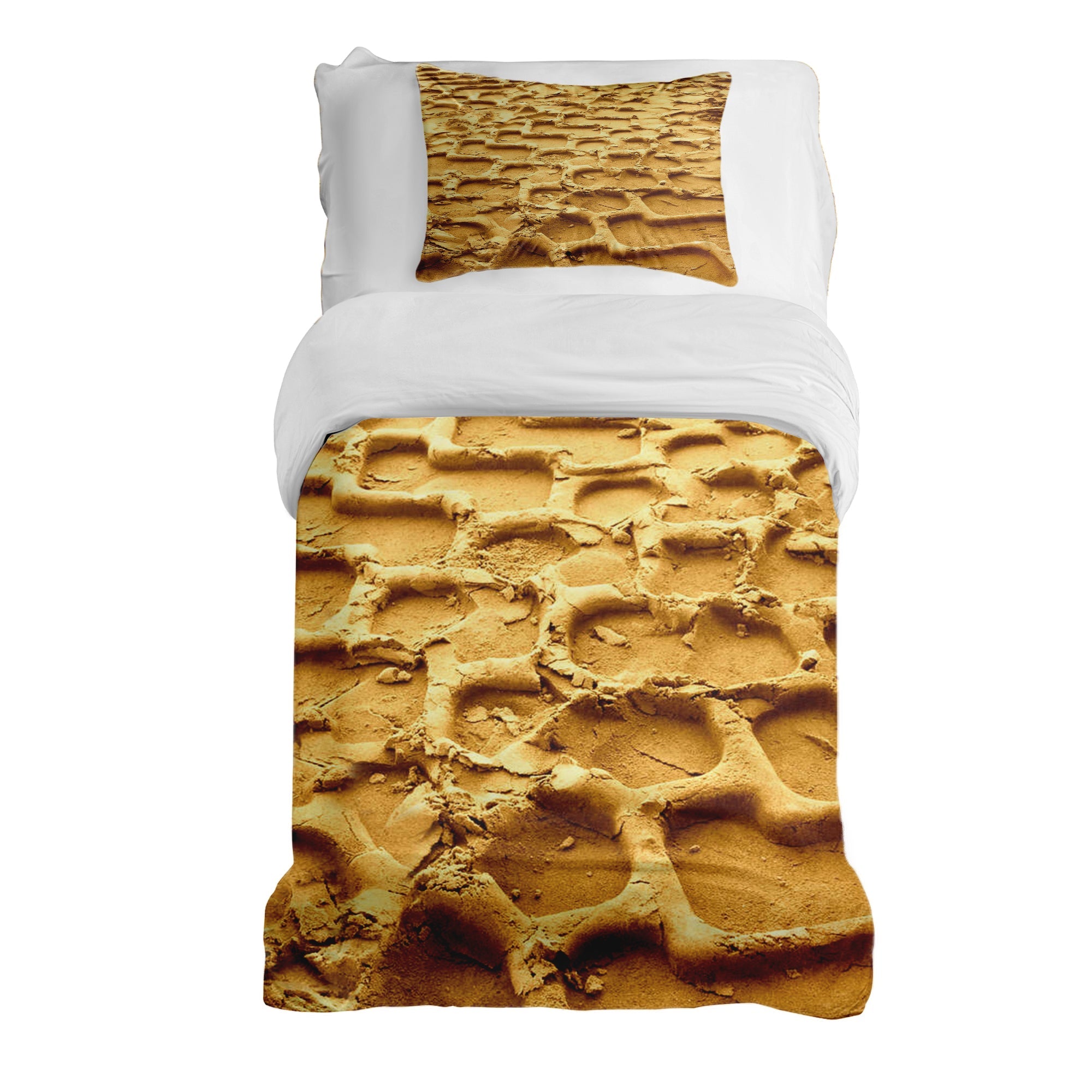 Set di biancheria da letto con coperta terapeutica impronta di pneumatico