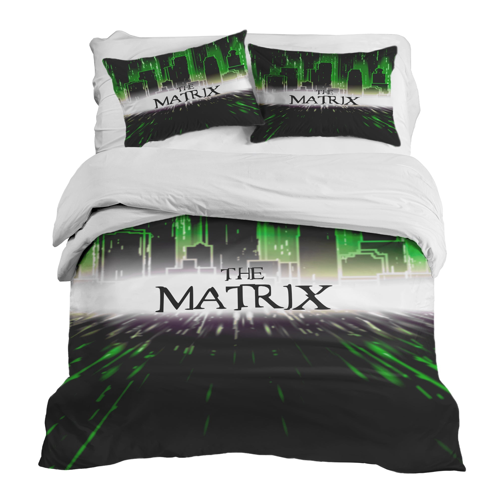 Set di biancheria da letto con coperta terapeutica città The Matrix