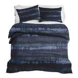 Set di biancheria da letto con coperte terapeutiche onde sonore blu