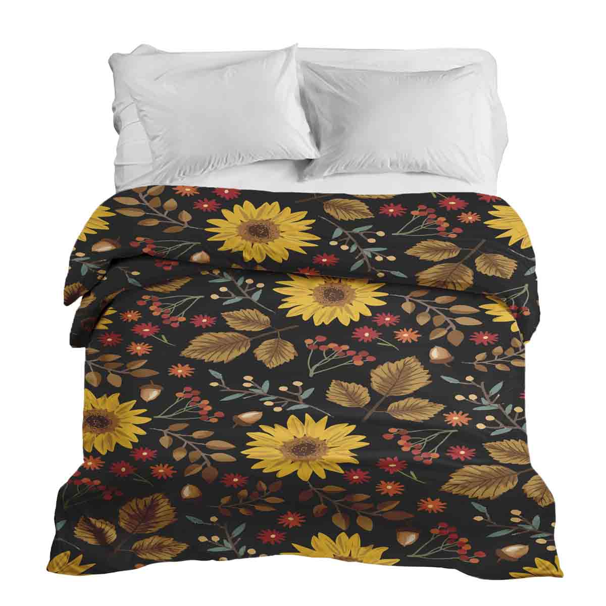 Coperta terapeutica originale - Rivestimento in cotone con girasole