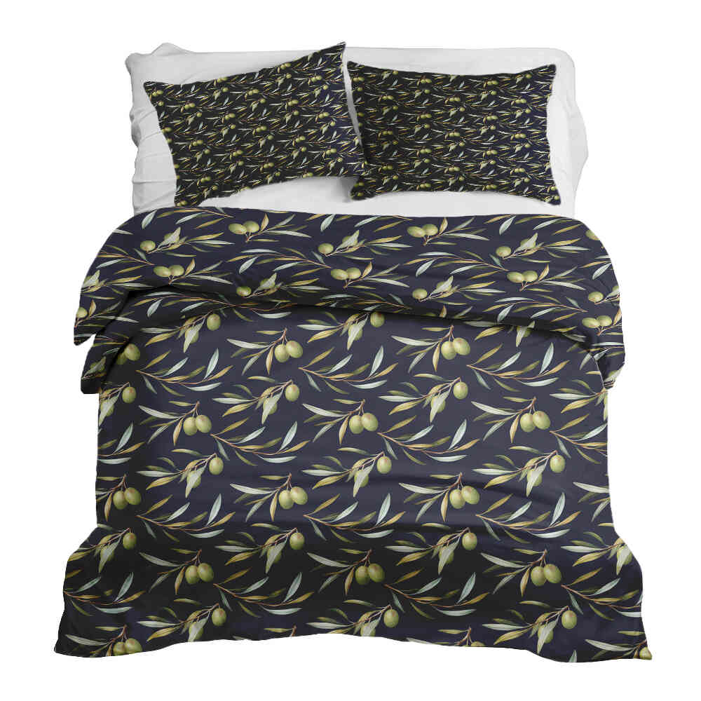 Set di biancheria da letto con coperte terapeutiche e olive