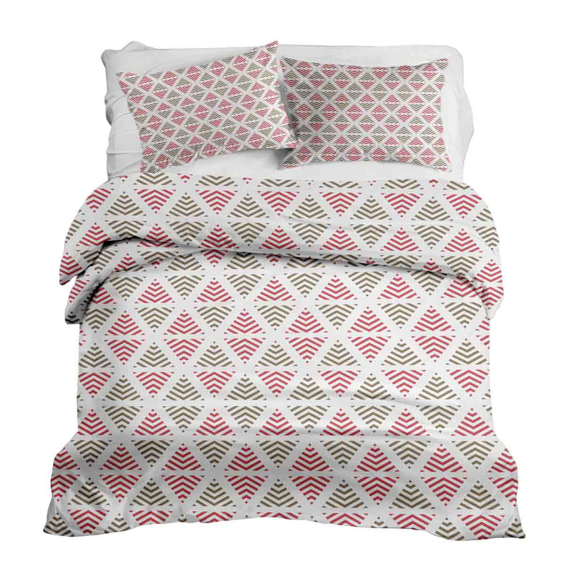 Set di biancheria da letto con coperte terapeutiche triangoli natalizi
