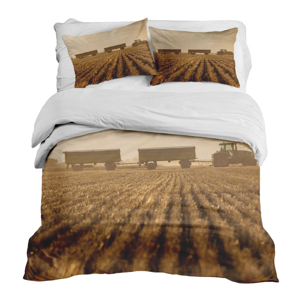Set di biancheria da letto con coperta terapeutica marrone Acker