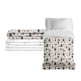 Coperta terapeutica originale - Coperta ponderata con animali della foresta con rivestimento in cotone per bambini