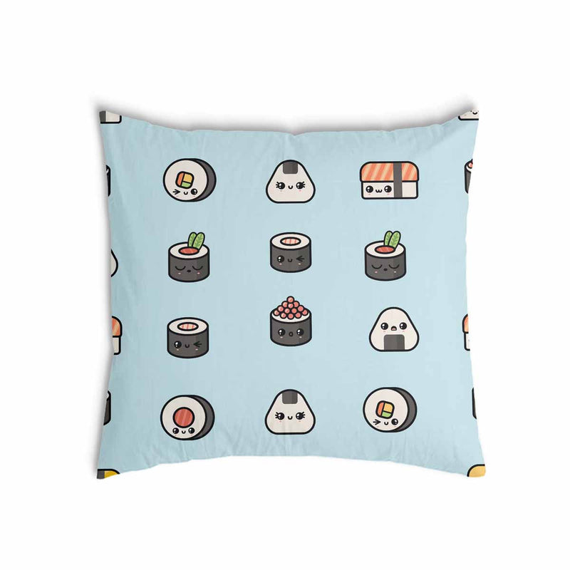 Cuscino sanitario azzurro chiaro con sushi