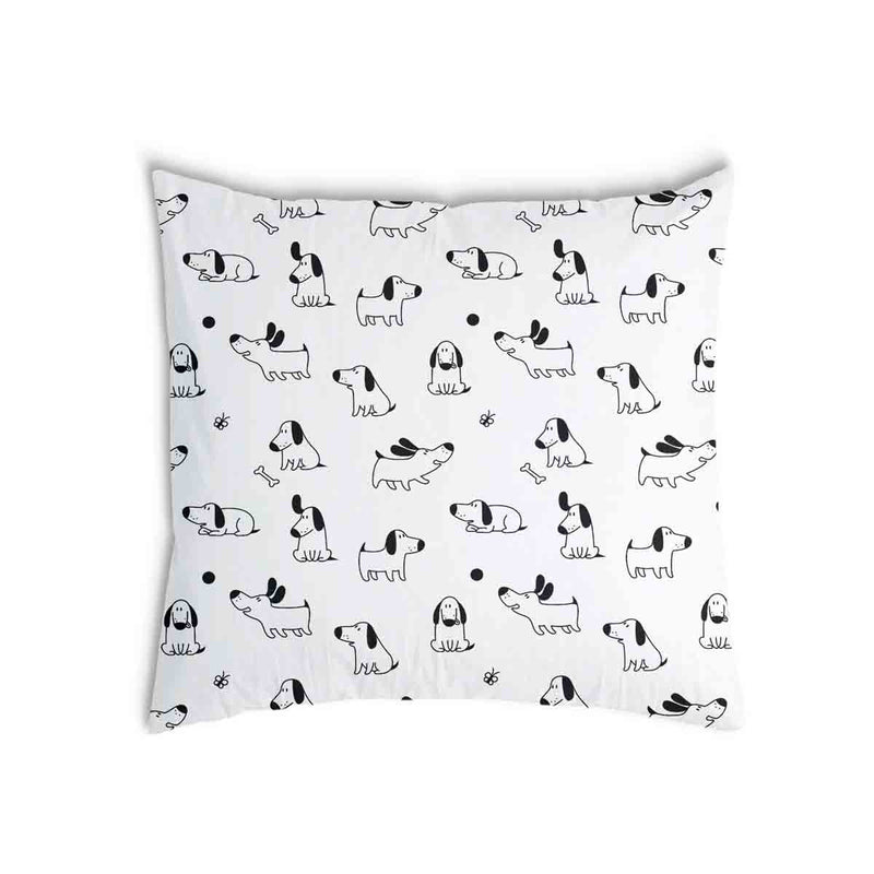 Cuscino sanitario bianco con cani
