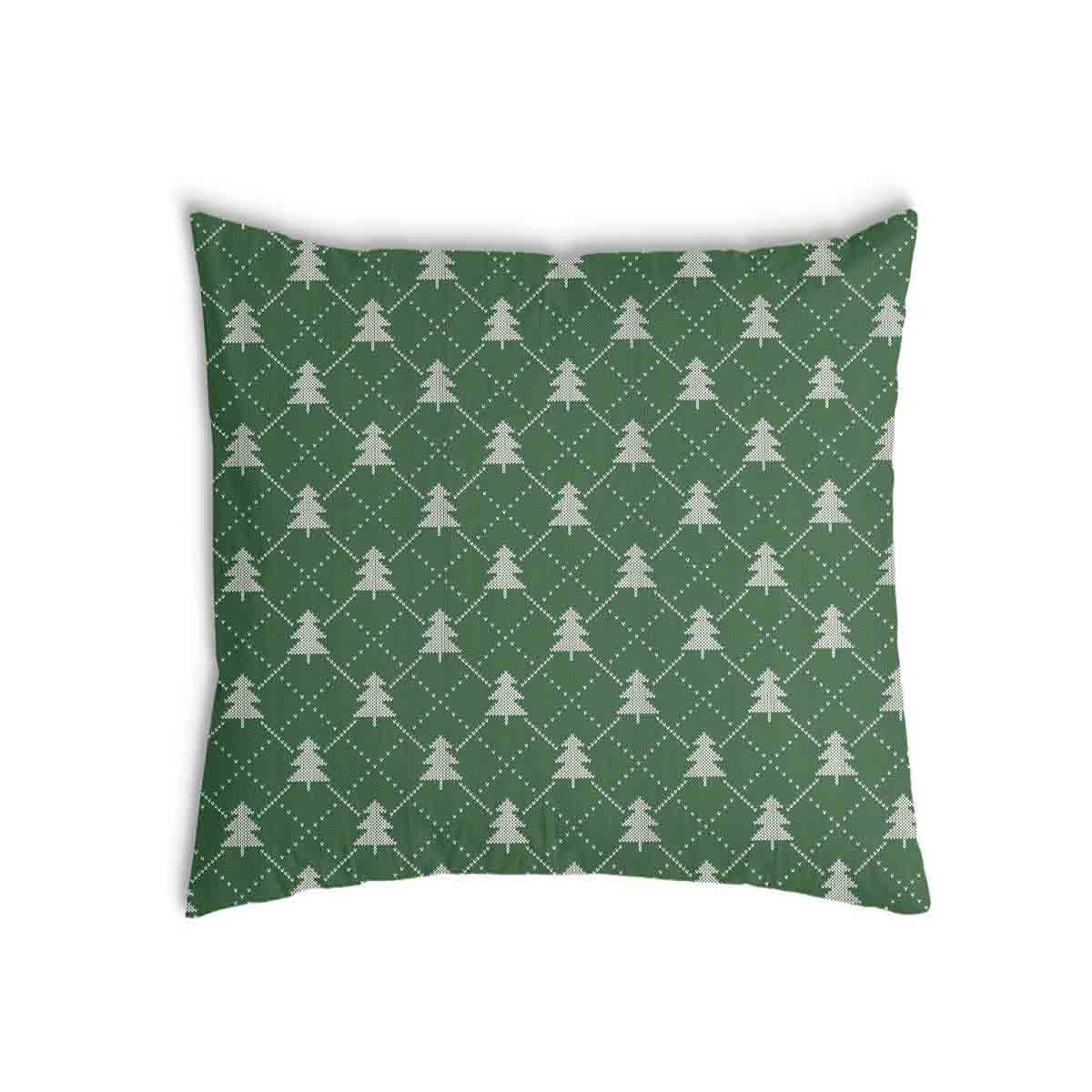 Cuscino salute verde con alberi di abete