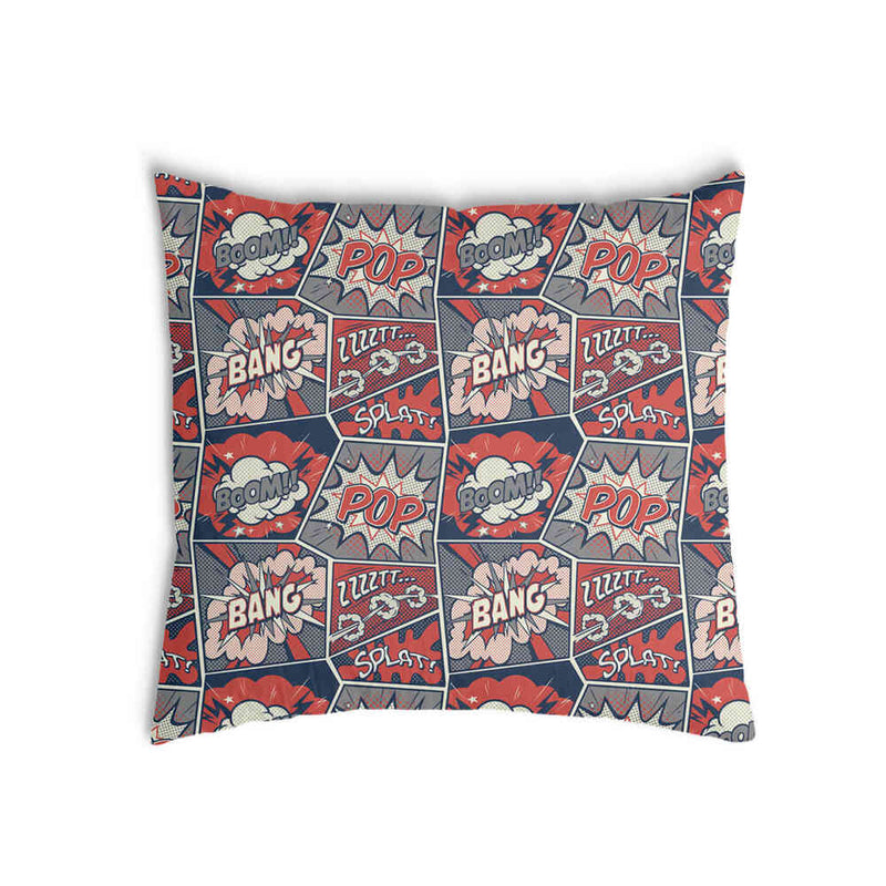 Cuscino salute rosso con fumetto