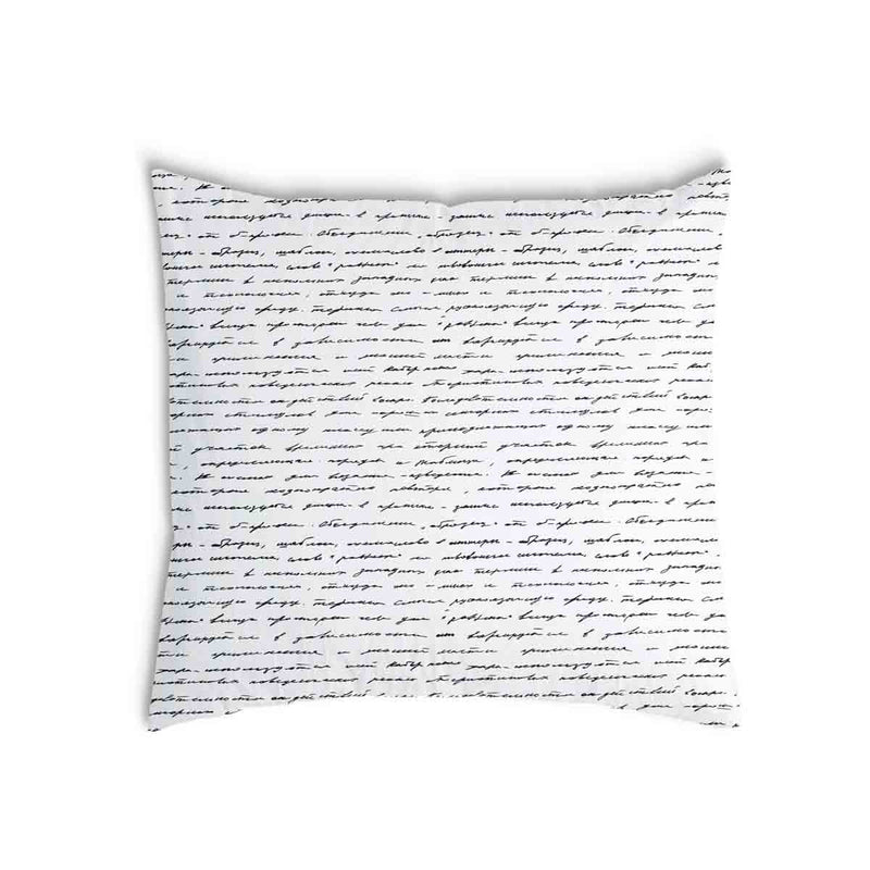 Cuscino sanitario bianco con scritta