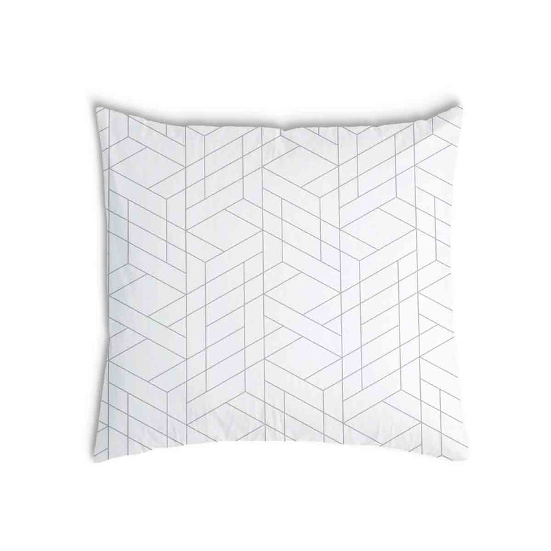 Cuscino sanitario bianco con motivo geometrico