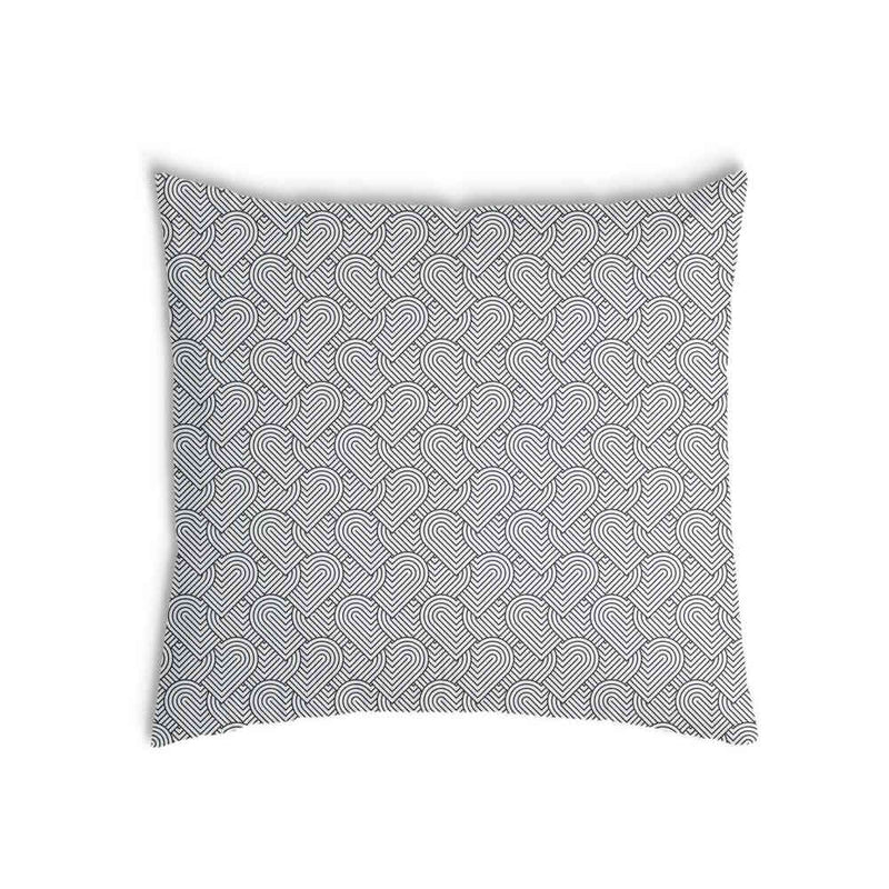 Cuscino salute grigio cuori geometrici