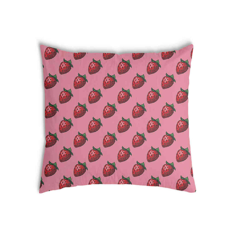Cuscino salute rosa con fragole