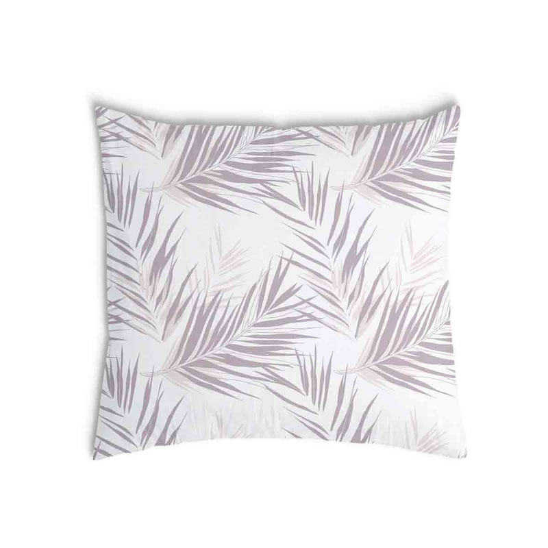 Cuscino sanitario bianco con foglie viola