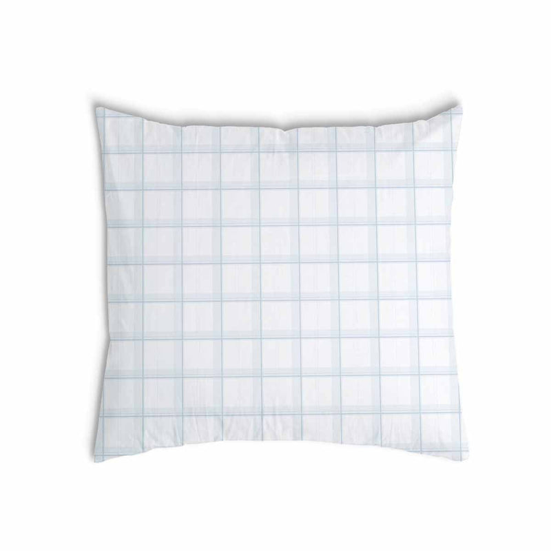 Cuscino sanitario bianco blu a quadri