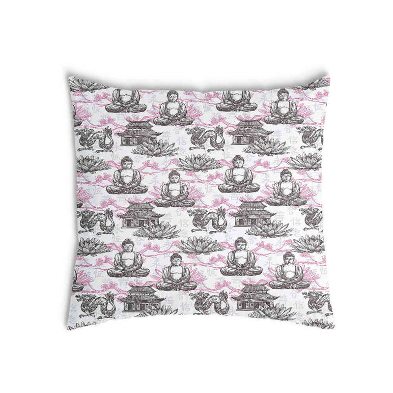 Cuscino per la salute con Buddha rosa