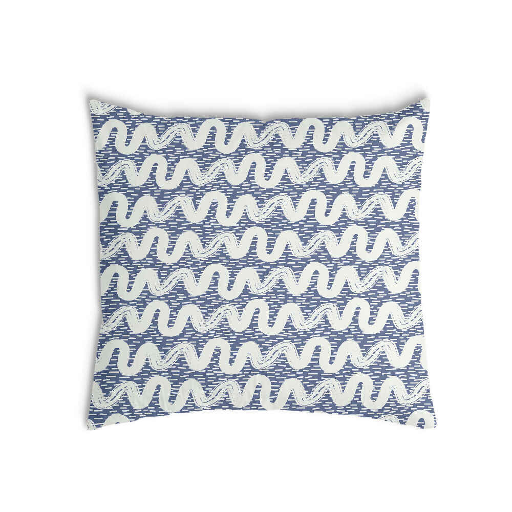 Cuscino sanitario onde bianche blu