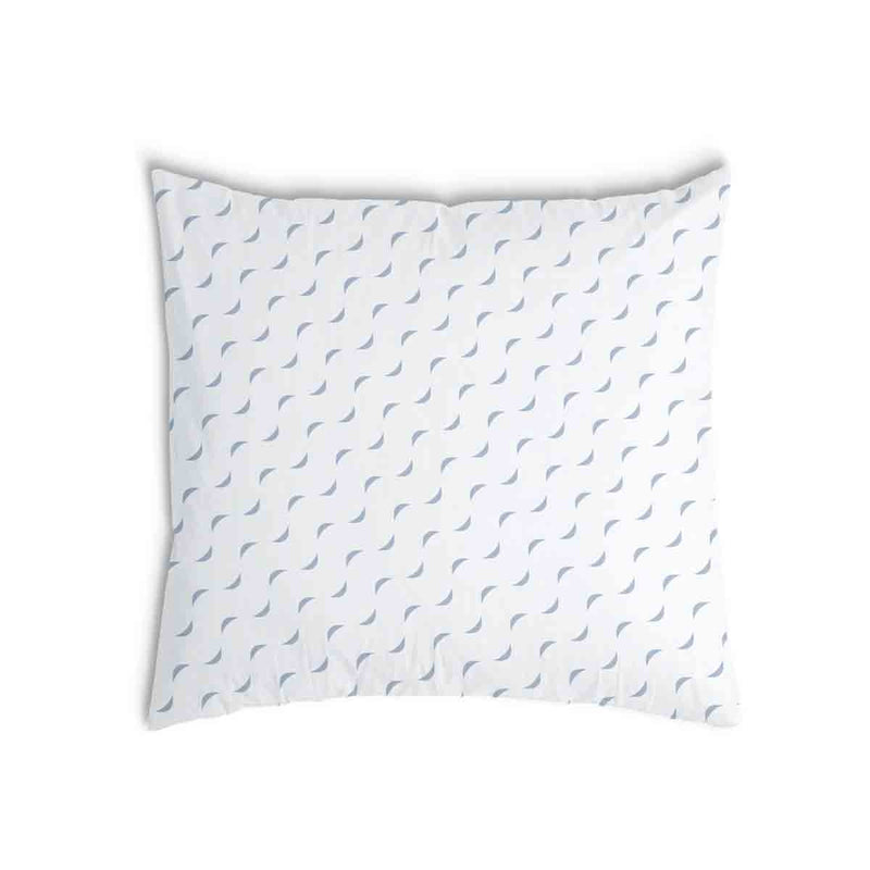 Cuscino sanitario bianco con onde blu