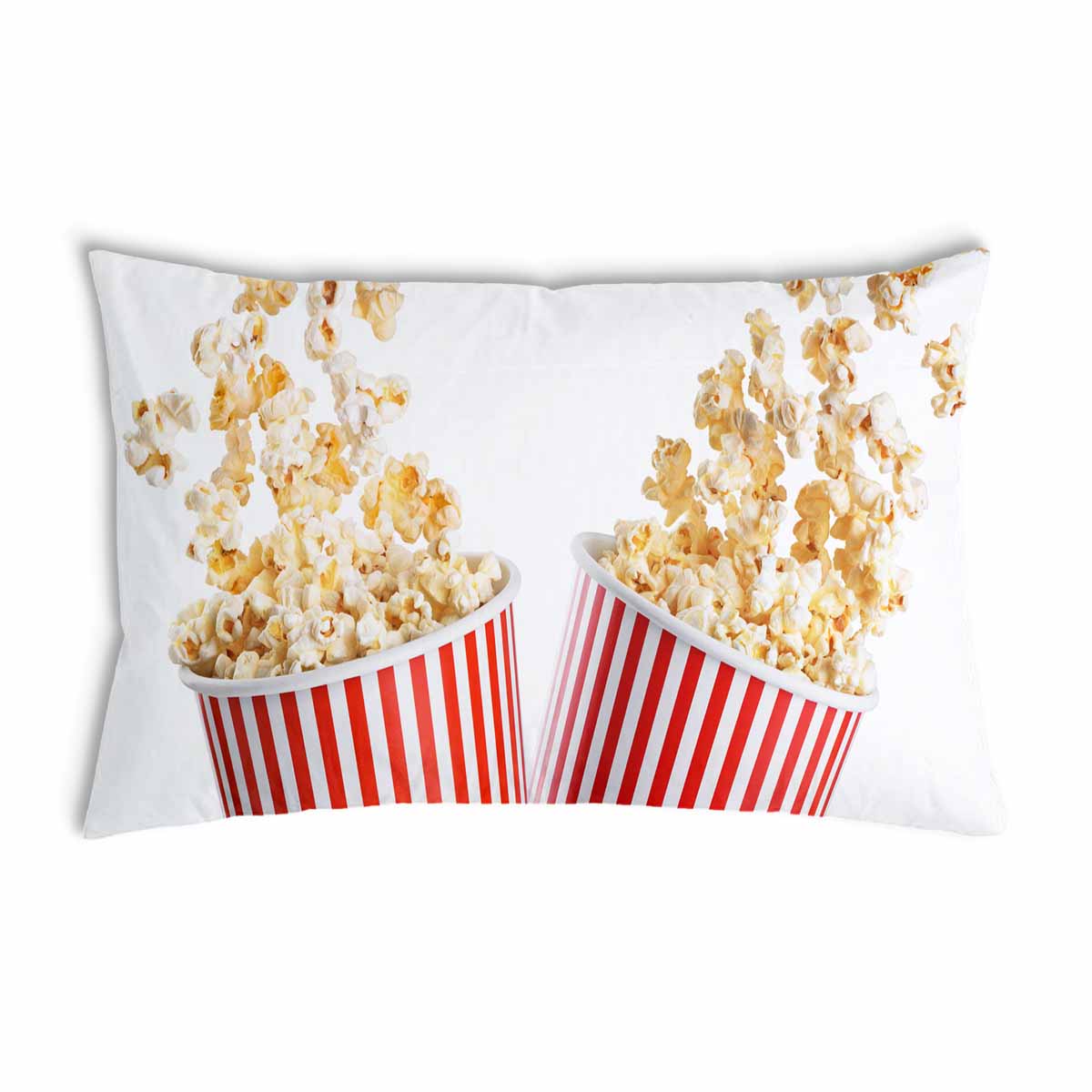 Cuscino sanitario bianco con popcorn