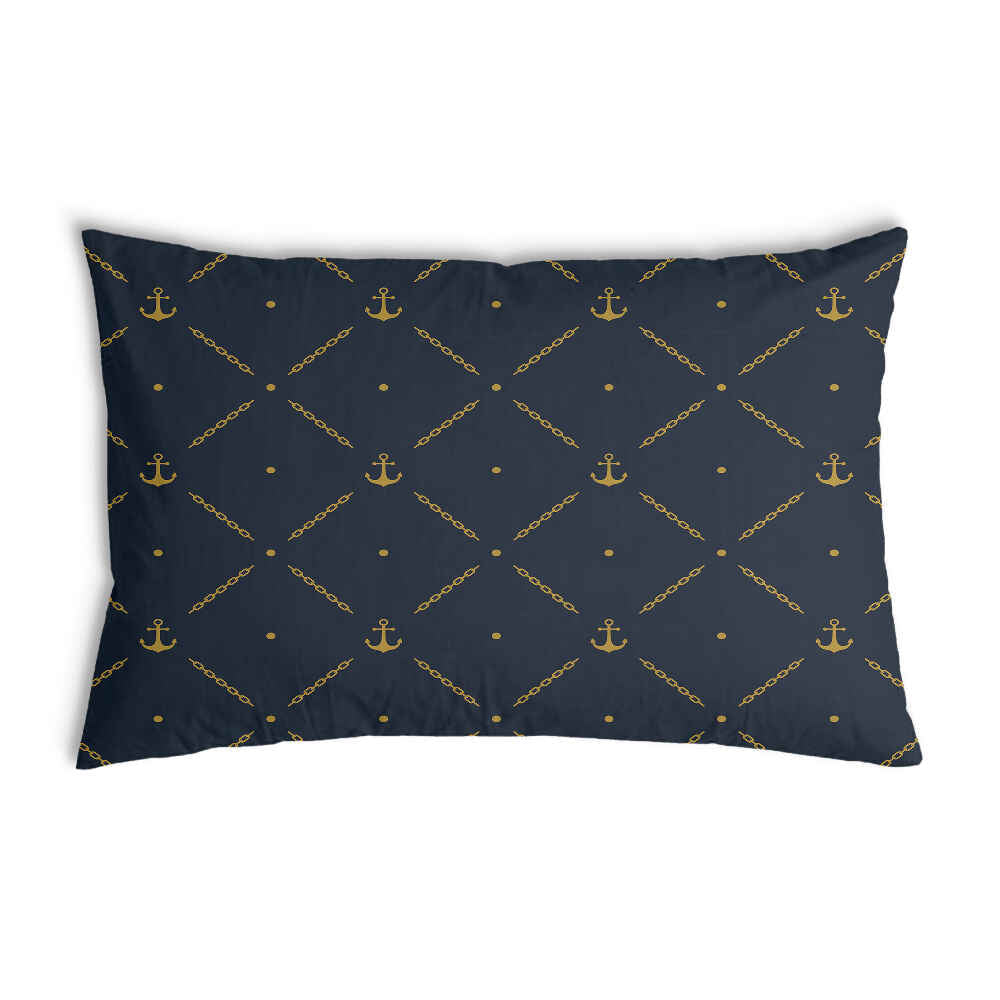 Cuscino sanitario blu con ancora