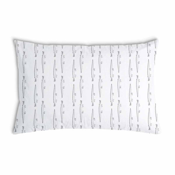 Cuscino sanitario bianco con coccodrilli