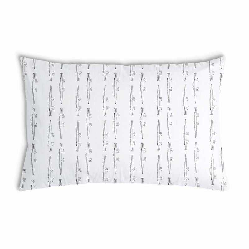 Cuscino sanitario bianco con coccodrilli