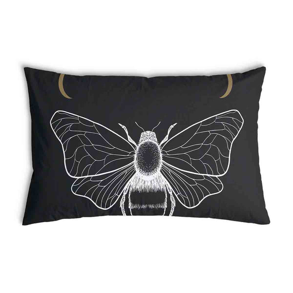 Cuscino sanitario nero con falena