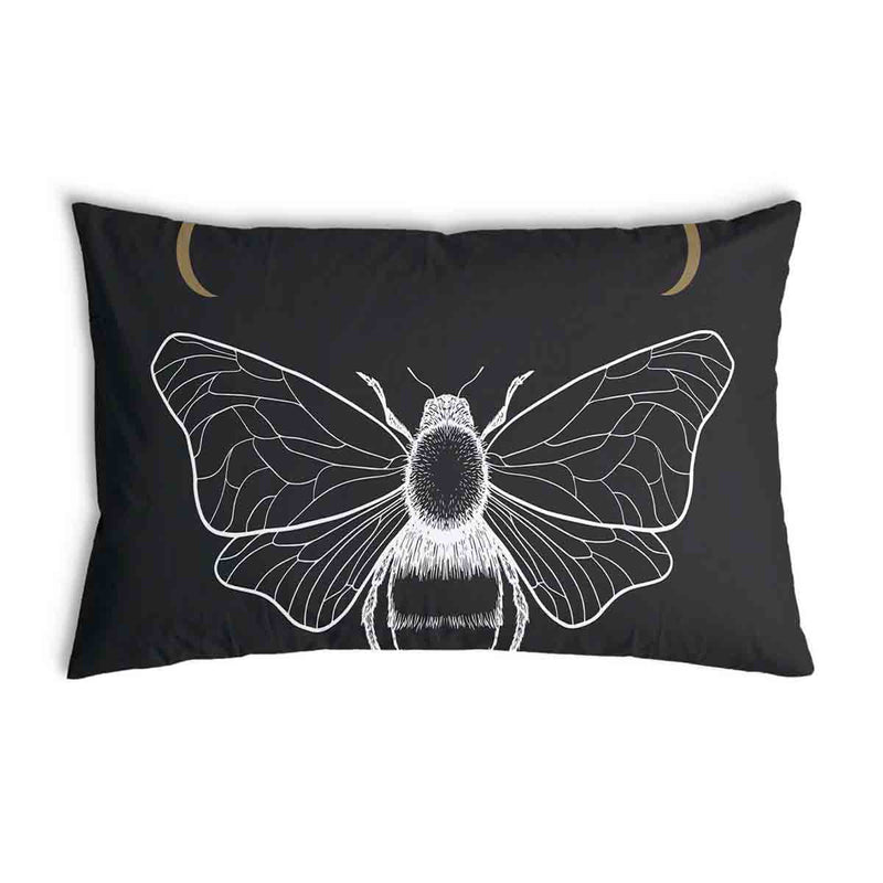 Cuscino sanitario nero con falena