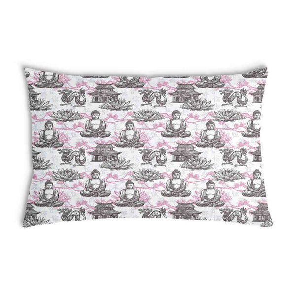 Cuscino per la salute con Buddha rosa