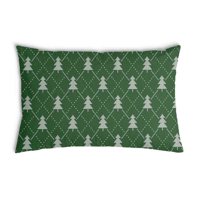 Cuscino salute verde con alberi di abete