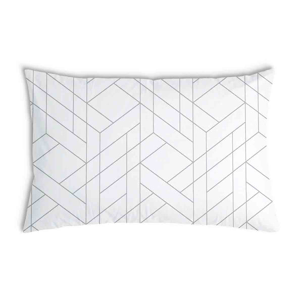 Cuscino sanitario bianco con motivo geometrico