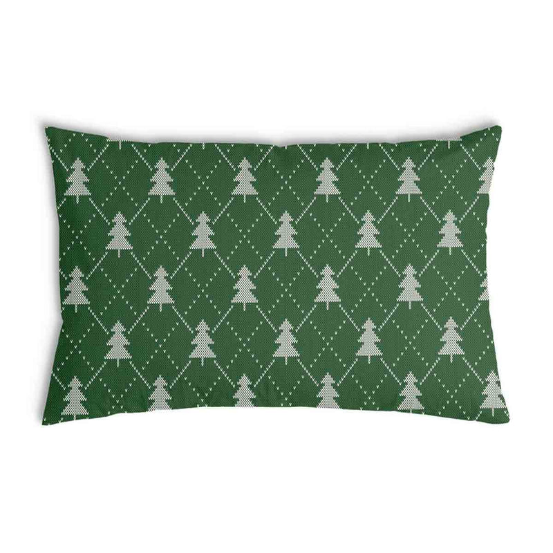 Cuscino salute verde con alberi di abete