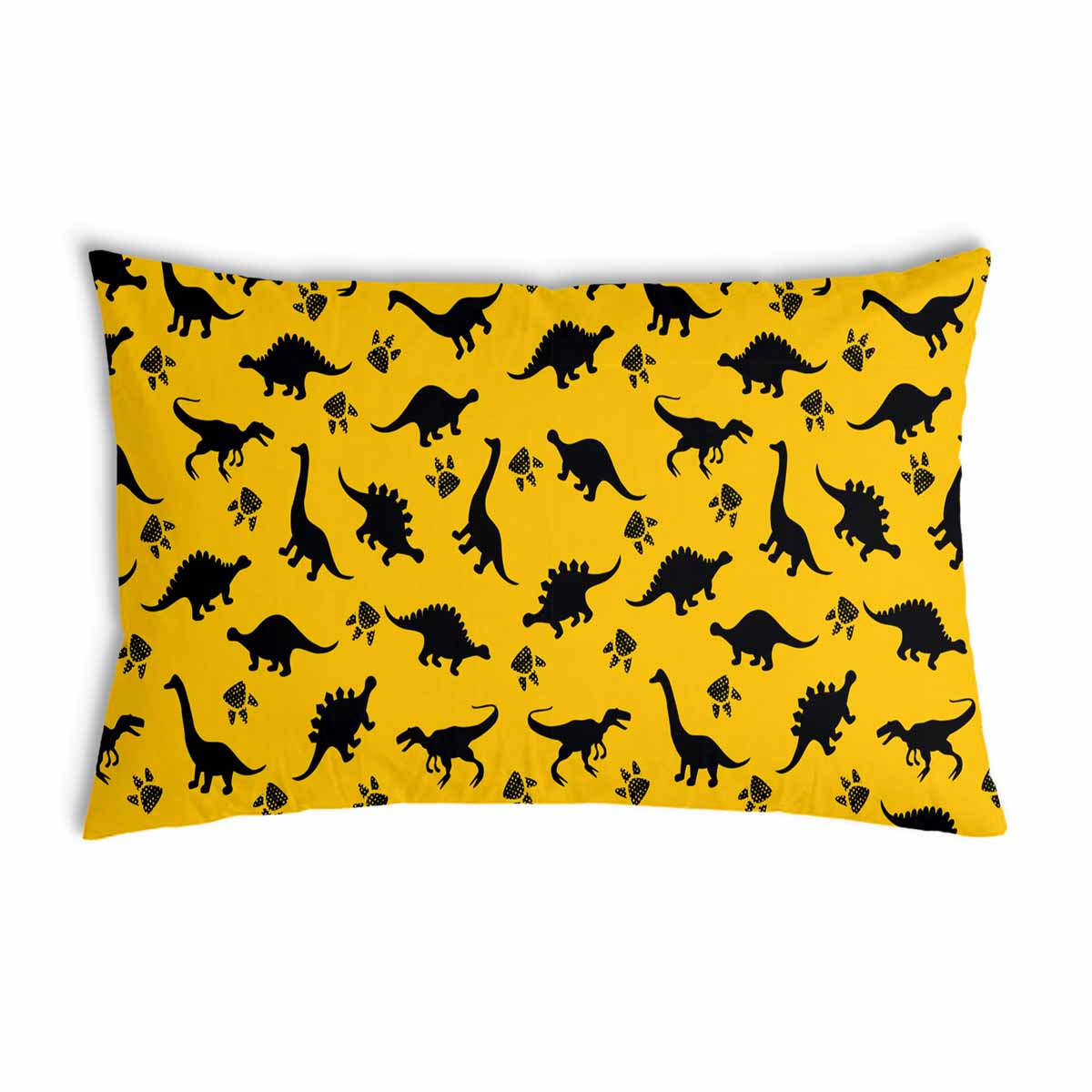 Cuscino salute giallo con dinosauro