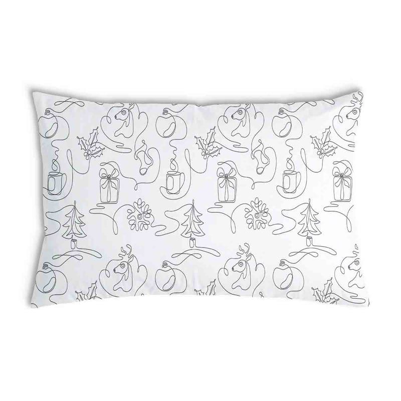 Cuscino salute Natale astratto