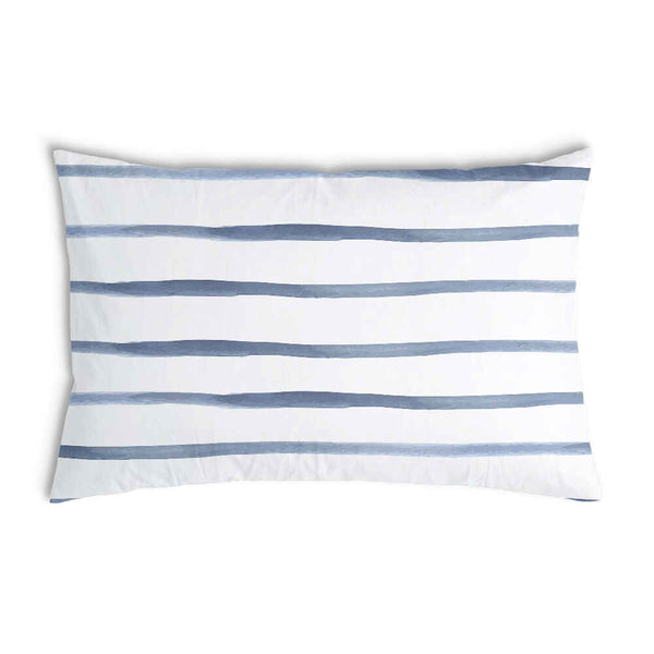 Cuscino sanitario a righe orizzontali blu